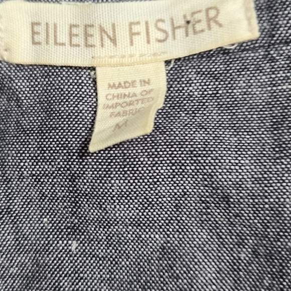 EILEEN FISHER lightweight Denim Blazer Jacket. Size Medium - Picture 8 of 12